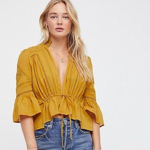 Free People - Roam in Love Crochet Blouse - Never Worn!
